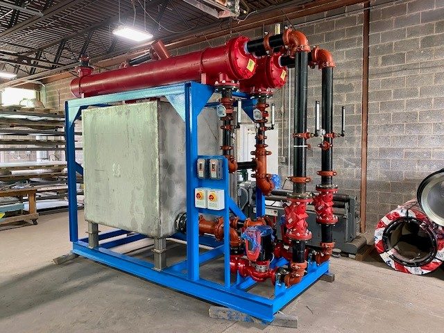 Heat exchanger skid fabrication